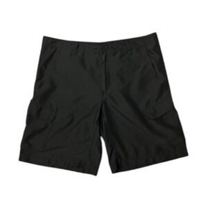 Magellan Outdoors Size 34 Men's Cargo Shorts Black Water Repellent Hiking Travel